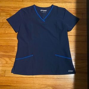 Butter Soft Movement Navy Blue Scrub Top